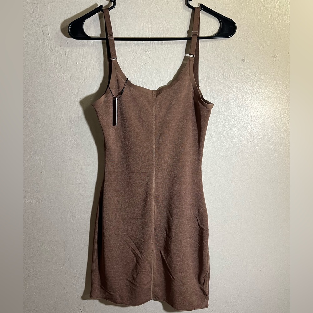 NWT Skims Slip Dress Brown Size M